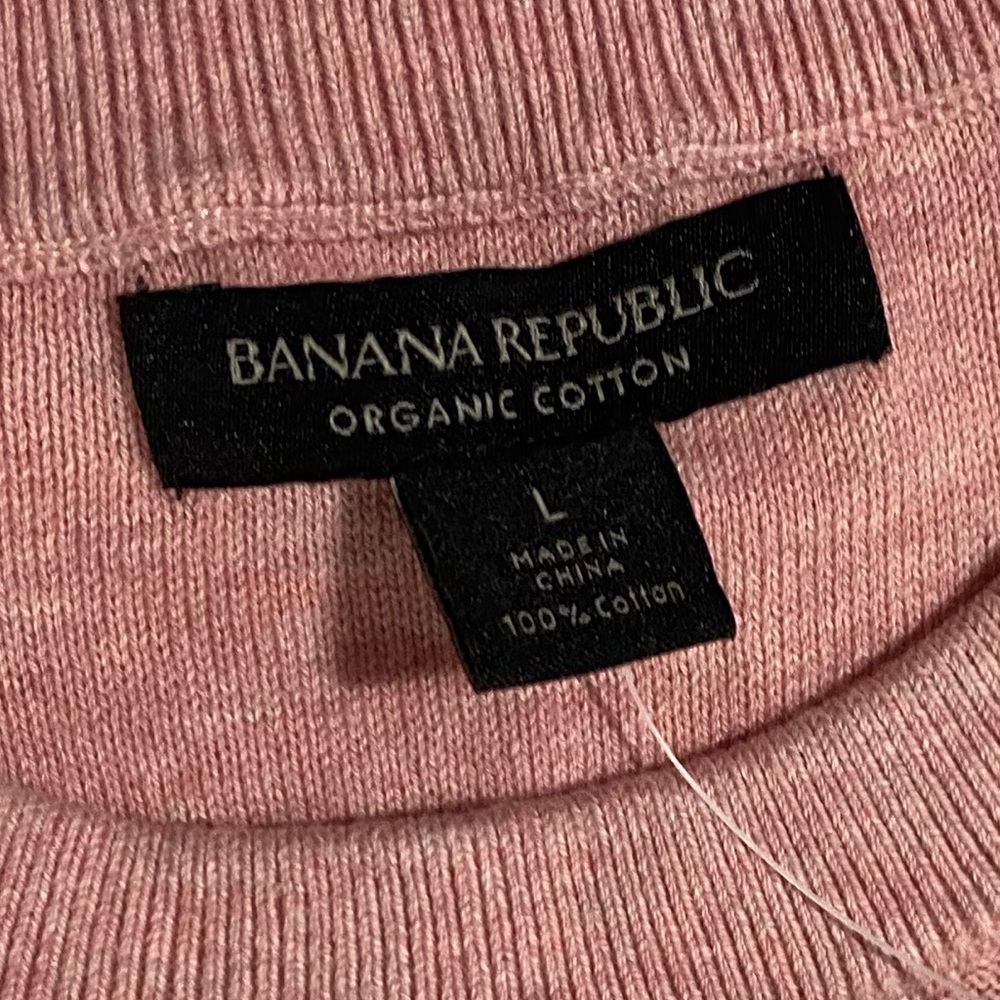 Banana Republic 100% Organic Cotton Crew Neck Sweater Size Large - Picture 4 of 7
